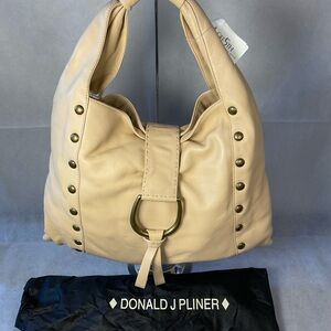Donald J. Pliner Large Leather Hobo Bag